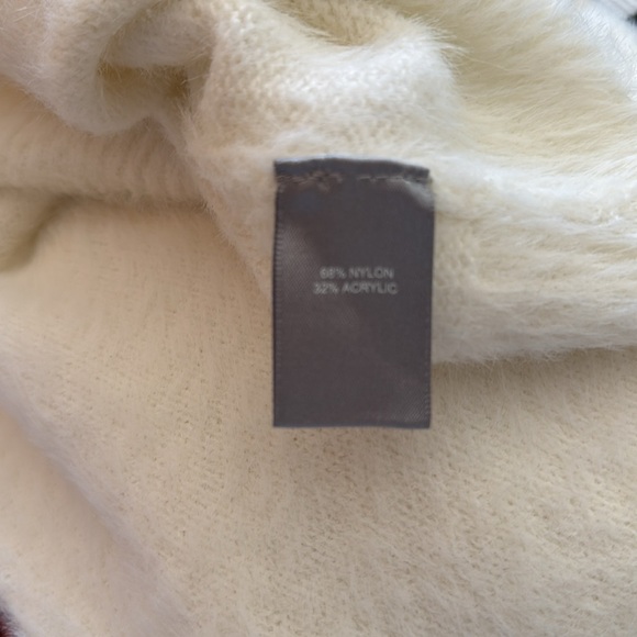 Marled mock neck sweater in ivory Size: XS - Picture 5 of 5